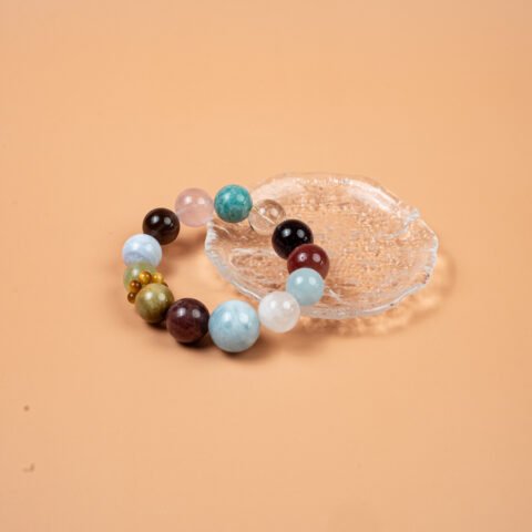 Earth Multi-Gemstone Aquamarine Golden Tiger