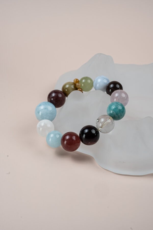 Earth Multi-Gemstone Aquamarine Golden Tiger