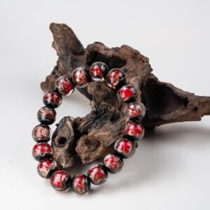 Fengshui Energy Red ash-colored glass Brgcelet
