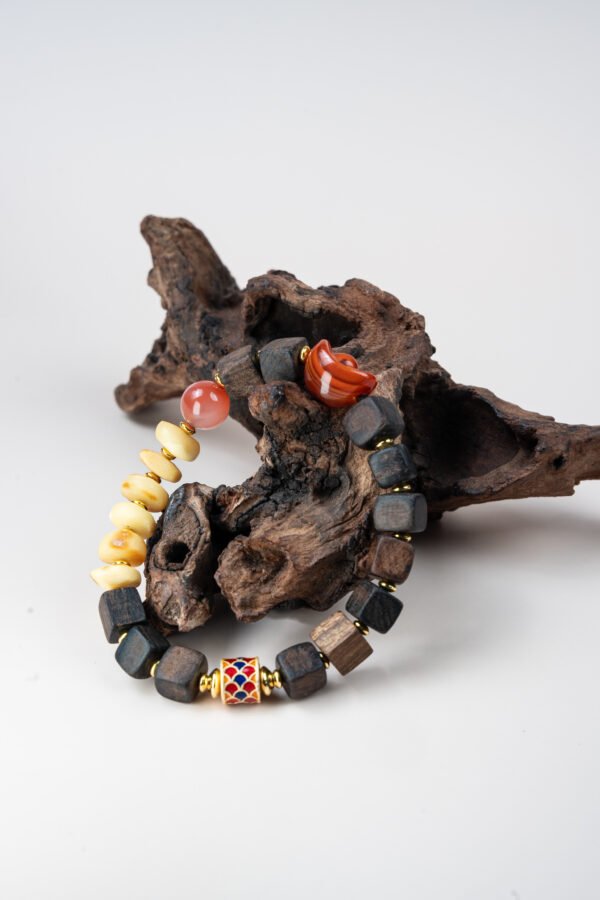 Fengshui Energy Dalai Square Ingot Beeswax Brgcelet