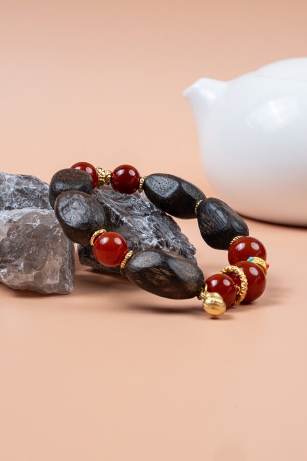 Fengshui Energy Golden Agarwood Brgcelet