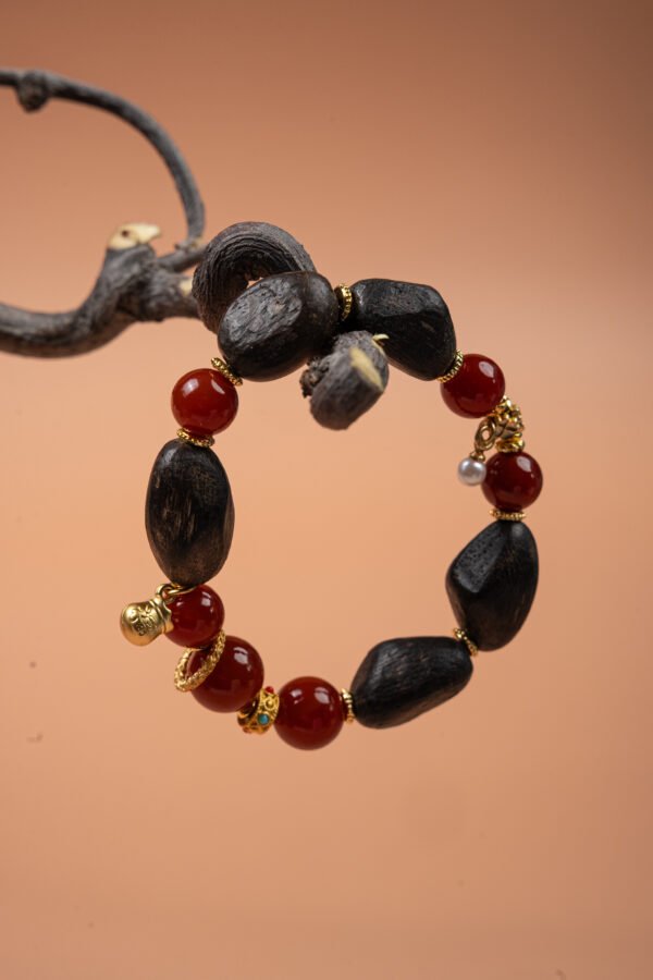 Fengshui Energy Golden Agarwood Brgcelet