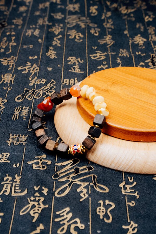 Fengshui Energy Dalai Square Ingot Beeswax Brgcelet