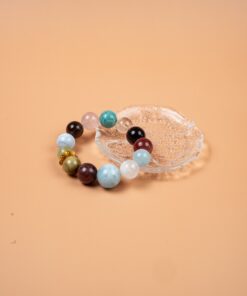Aquamarine Golden Tiger Bracelet