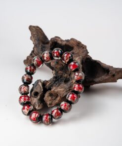 Red Incense Ash Glazed Bracelet