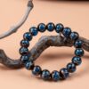 Fengshui Energy Blue Incense Ash Glazed Bracelet Bracelet — Product Image 2