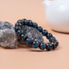 Fengshui Energy Blue Incense Ash Glazed Bracelet Bracelet — Product Image 3