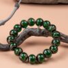 Fengshui Energy Green incense ash glass bead Bracelet — Product Image 4