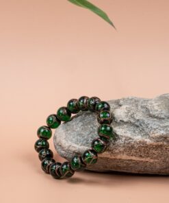 Green Incense Ash Glazed Bracelet