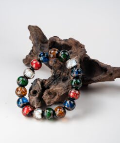 Five-Colored Incense Ash Glazed Bracelet