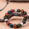 Fengshui Energy Five-colored incense ash glass Bracelet — Product Image 2