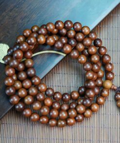 Golden Lightning Wood Taoist Prayer Beads（2）