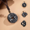Pixiu Jade Pendant in Black