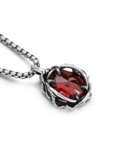 Man Mei (Twining Rose Gemstone) Pendant