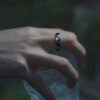 Women’s Style Shou Yi Ring worn on a finger