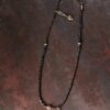 Vintage Floral Layered Obsidian Bracelet