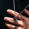 Man Mei (Twining Rose Gemstone) Pendant