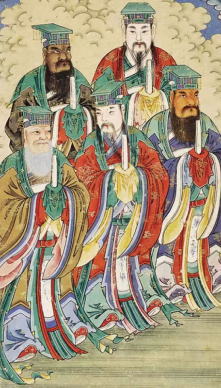The Great Emperors of the Five Great Mountains in Taoism