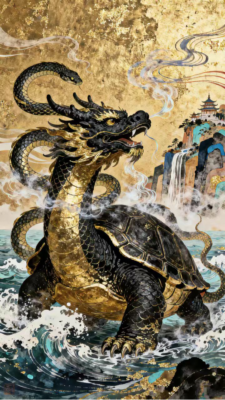 Four Symbols: Azure Dragon, White Tiger, Vermilion Bird and Black Tortoise