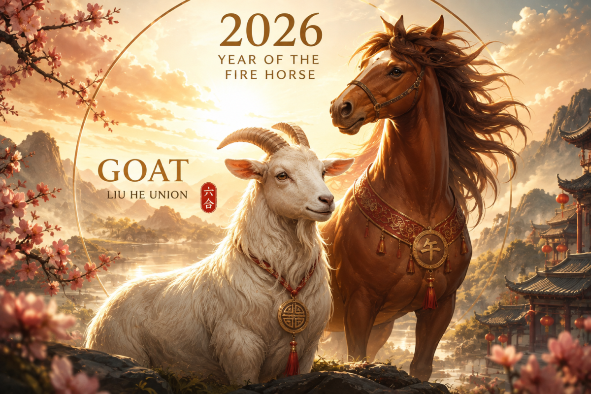 2026 Goat Horoscope and Liu He Union with the Fire Horse