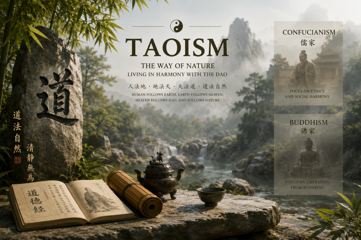 Taoism vs. Confucianism and Buddhism in traditional Chinese culture