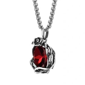 Man Mei (Twining Rose Gemstone) Pendant