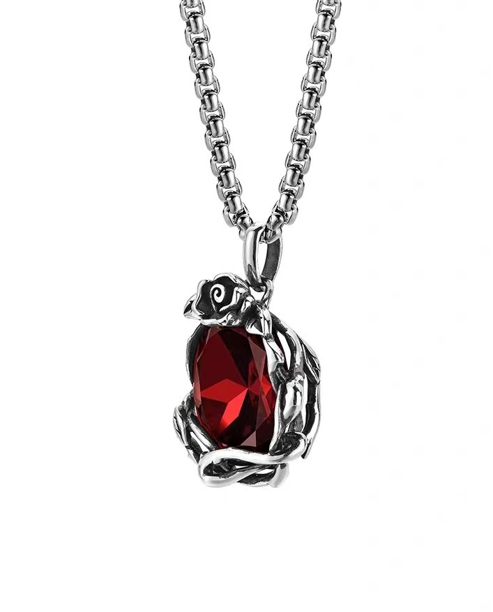 Man Mei (Twining Rose Gemstone) Pendant