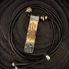Mountain Spirit (Shangui Thunder Decree) 999 Silver Pendant — rectangular pendant with a coiled black cord