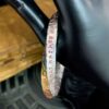 Thunder Ancestor Ten-Character Scripture 999 Silver & Gold Bracelet — close view of the inscription along the cuff band
